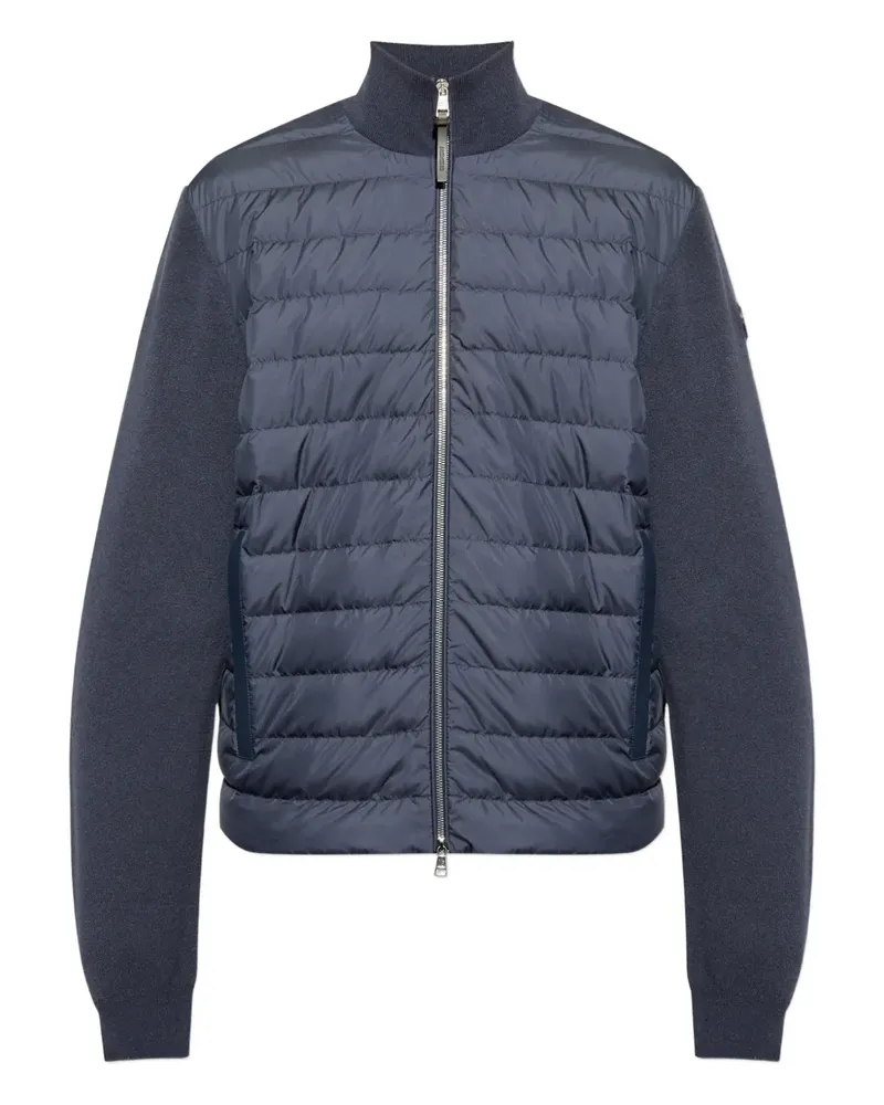 Moncler Cardigan mit gestepptem Einsatz - Blau Blau