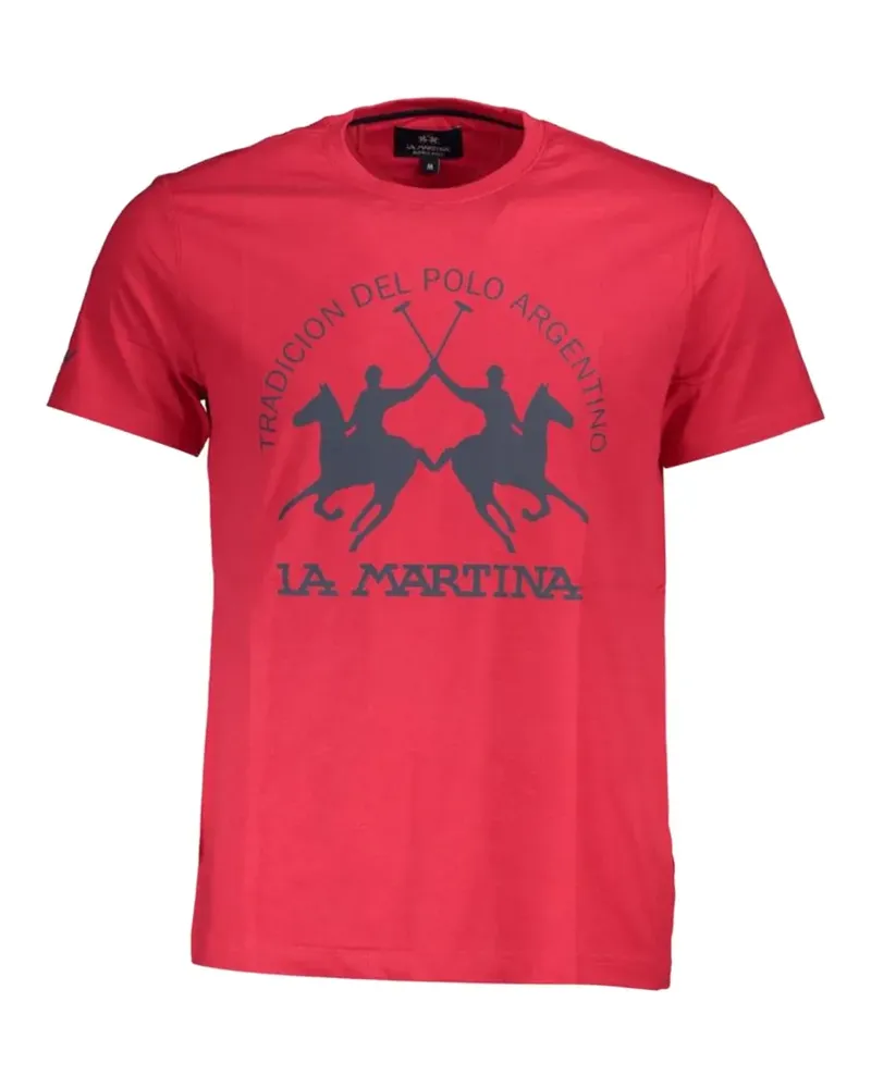 La Martina T-Shirt mit rundem Ausschnitt - Rot Rot