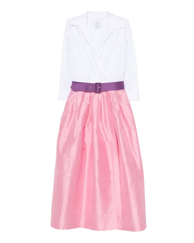 Sara Roka belted wrap-style dress - Rosa Rosa