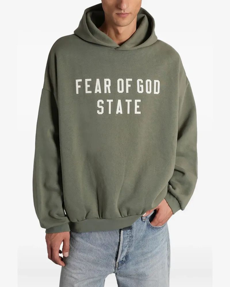 Fear of God Hoodie mit Logo - Grün Grün