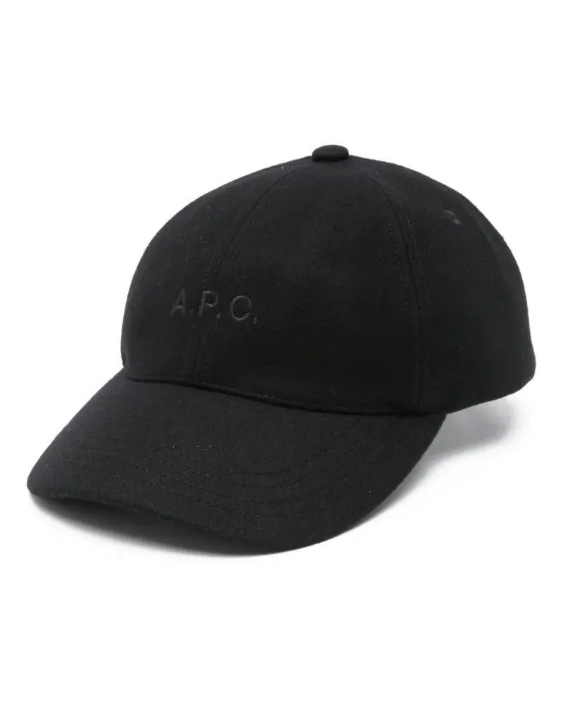 A.P.C. Charlie Baseballkappe - Schwarz Schwarz
