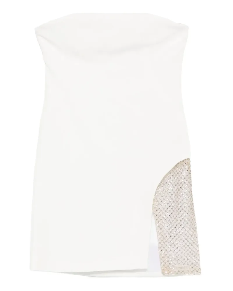 ATTICO Schulterfreies Minikleid - Weiß Weiß