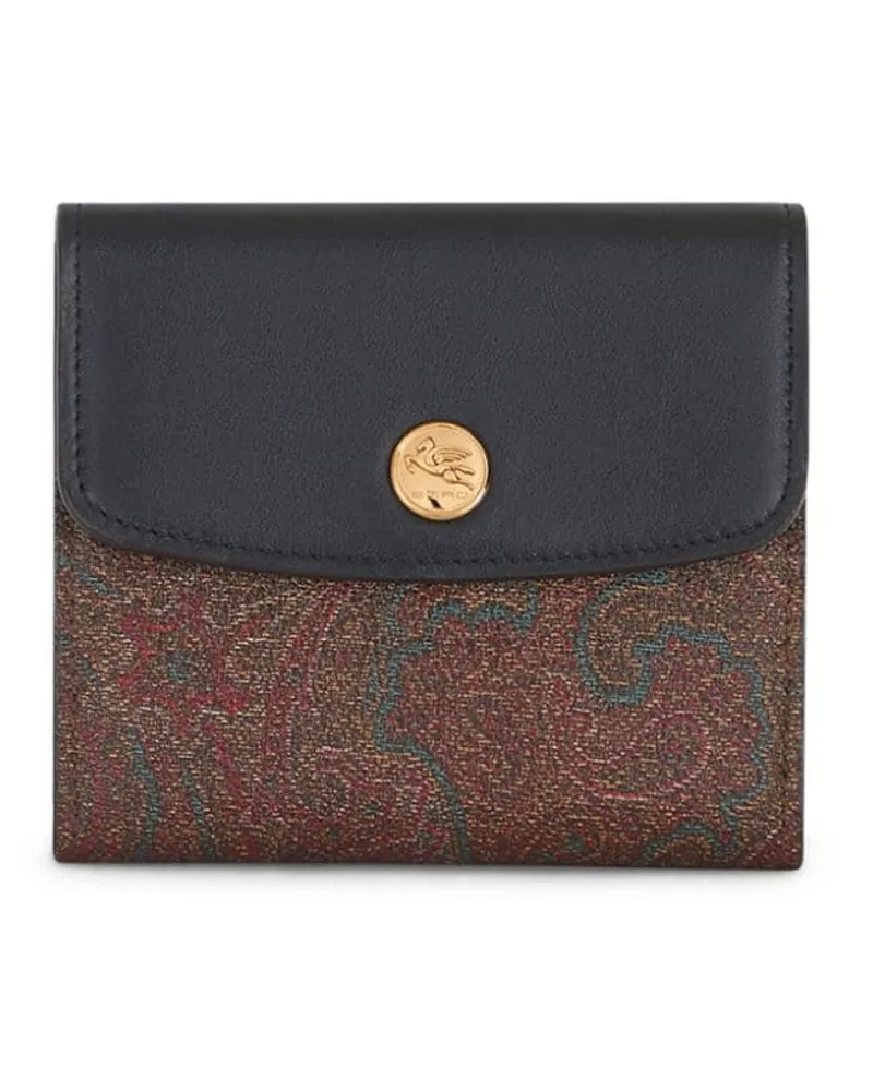 Etro Portemonnaie mit Paisleymuster - Blau Blau
