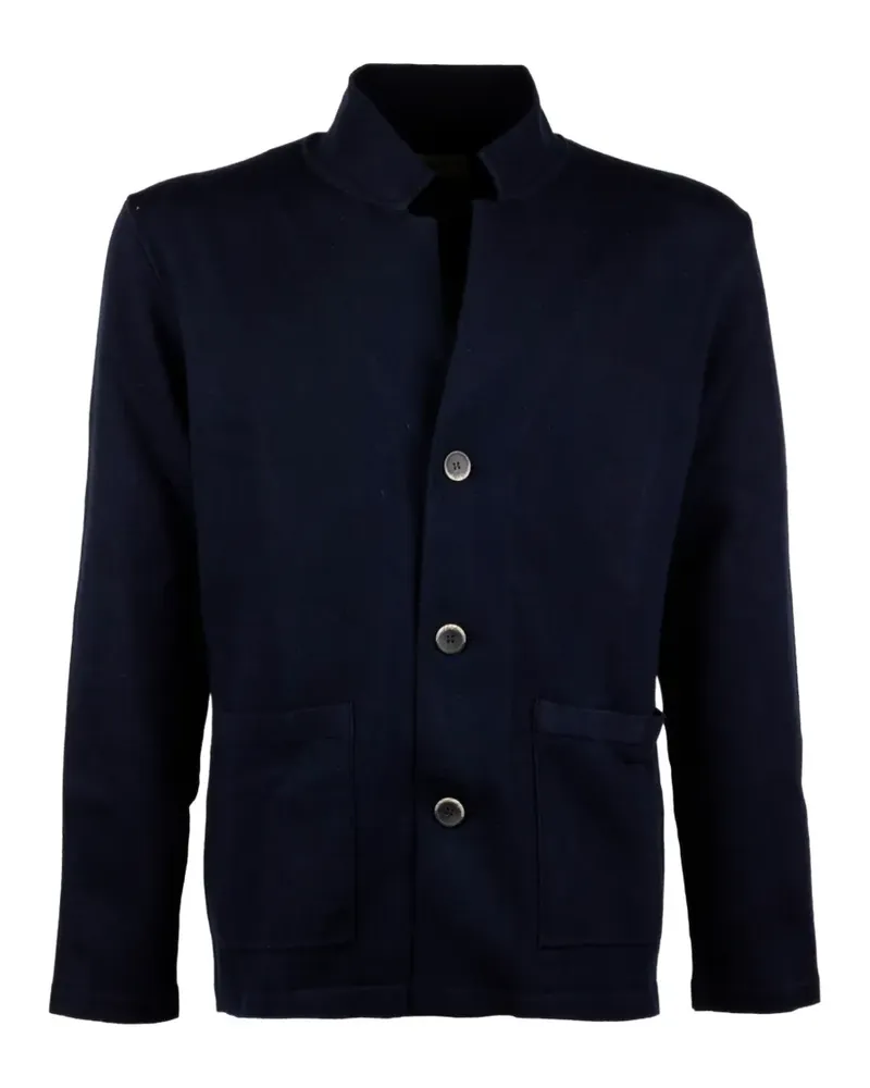 Altea Stehkragen-Jacke mit aufgesetzten Taschen - Blau Blau