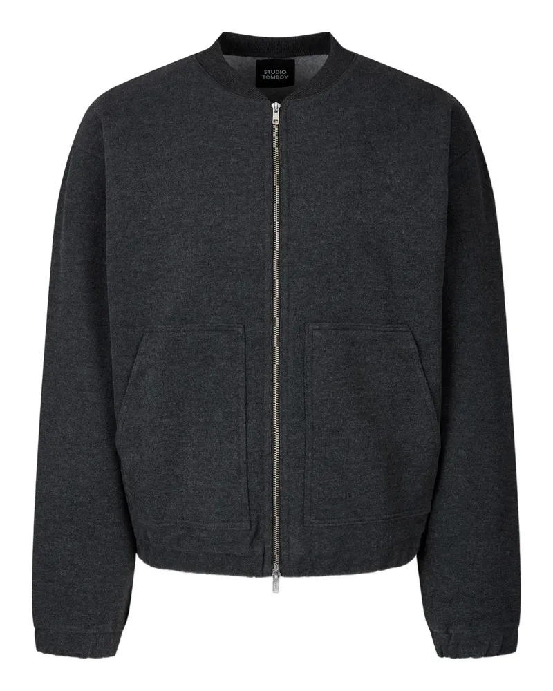 STUDIO TOMBOY Bomberjacke mit Reißverschluss - Grau Grau