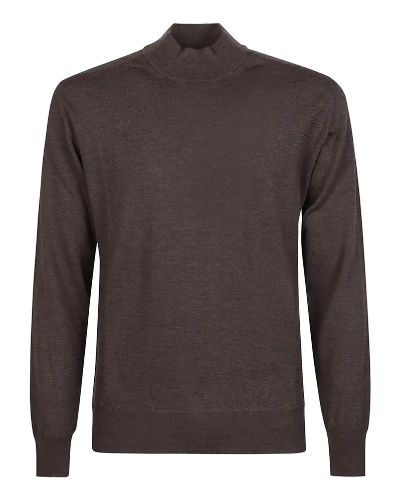 Altea Pullover mit Stehkragen - Braun Braun