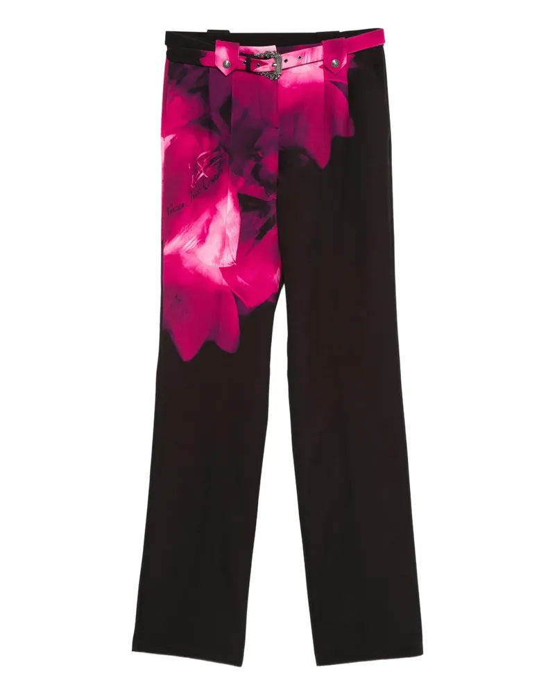 Versace Jeans Hose mit Gürtel - Schwarz Schwarz