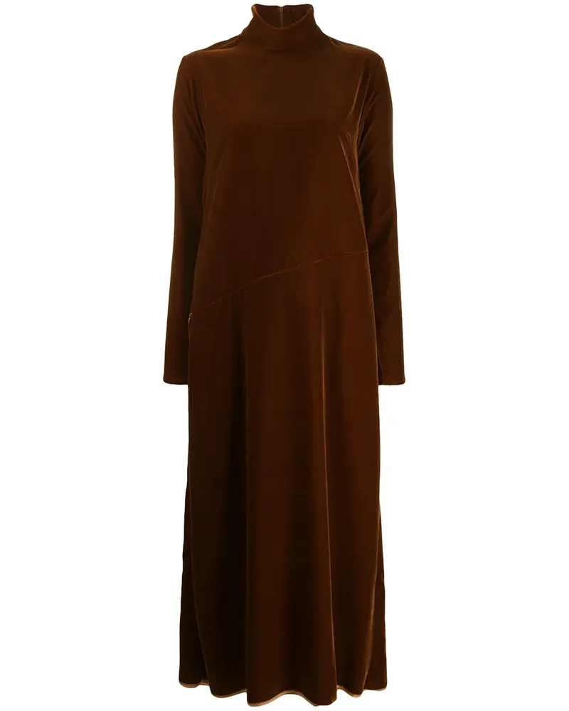 Maison Margiela Kleid aus Samt - Braun Braun