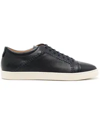 Giorgio Armani Sneakers mit Ziernaht Schwarz