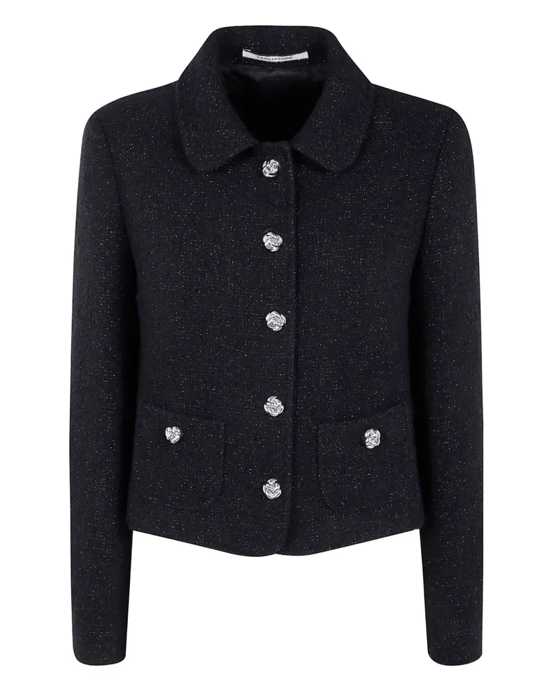 Tagliatore Idelle rose-shaped buttons jacket - Schwarz Schwarz