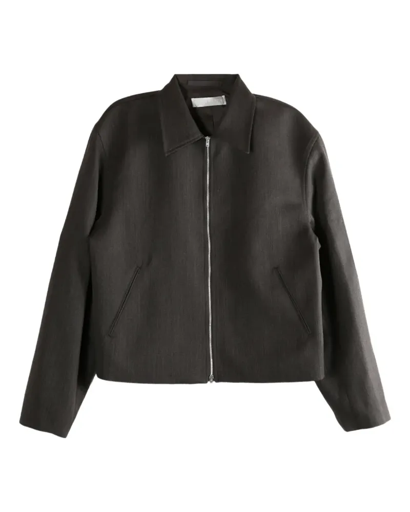 Our Legacy zip-front textured jacket - Braun Braun