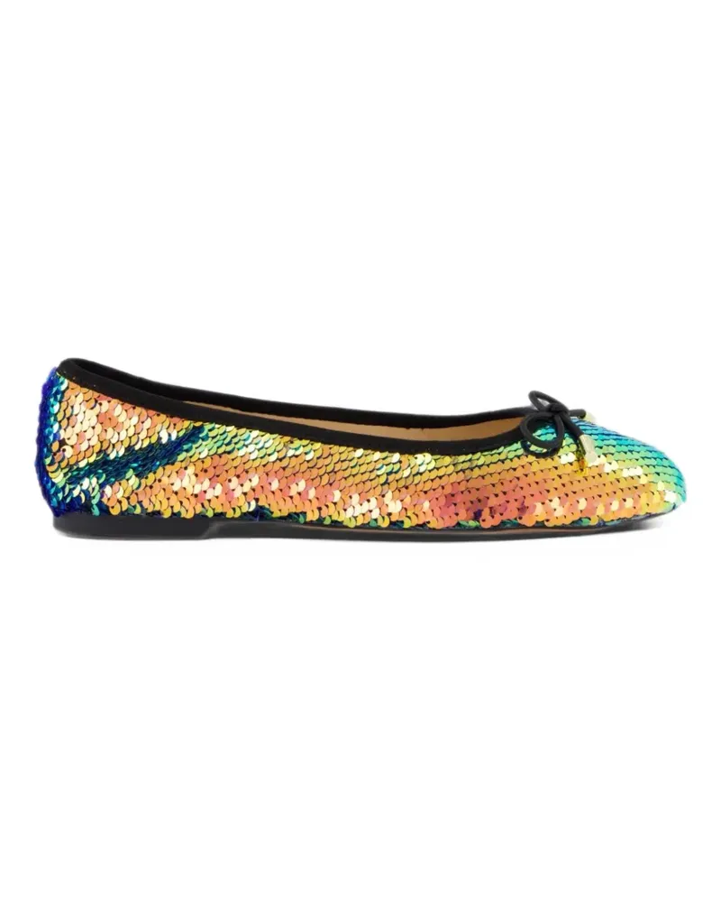 Inuovo sequin-embellished ballet flats - Gold Gold
