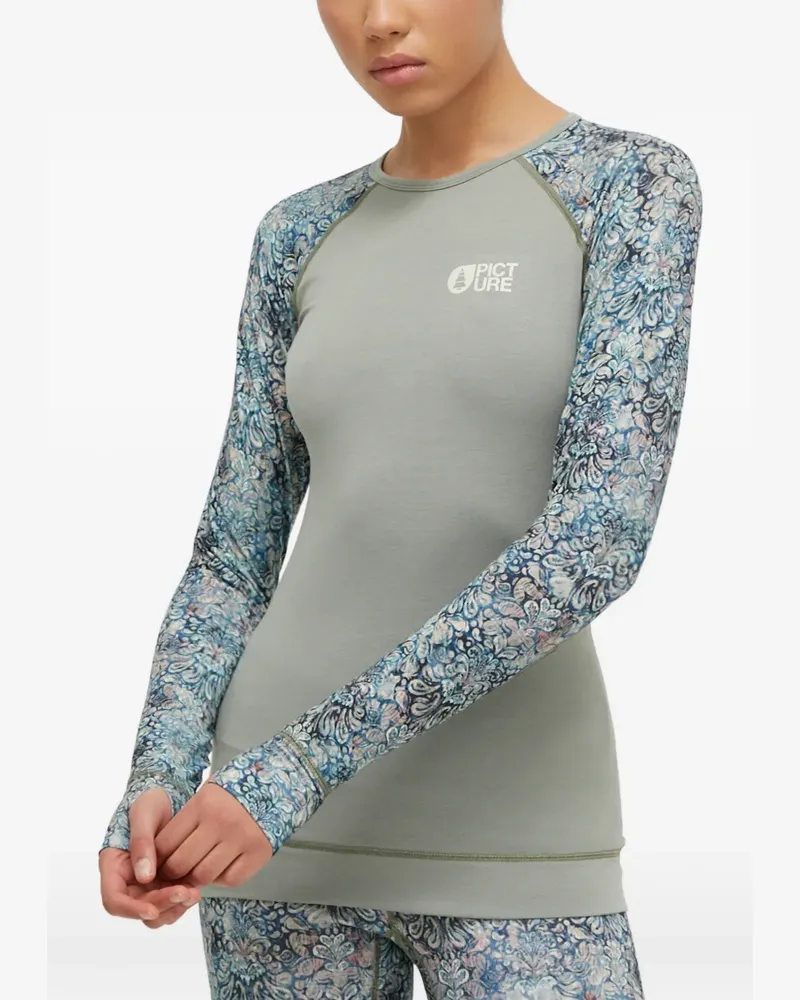 Picture Milita T-Shirt mit Barock-Print - Grau Grau
