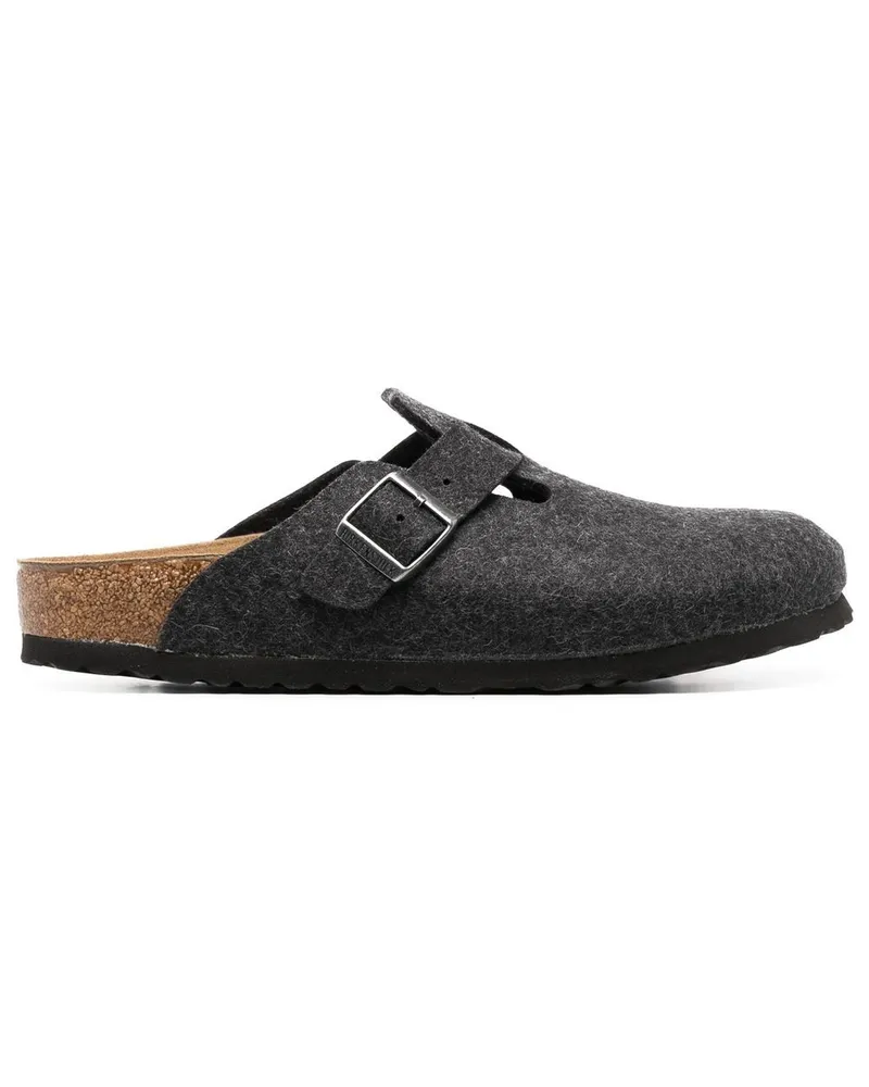 Birkenstock Boston Slipper mit Schnalle - Grau Grau