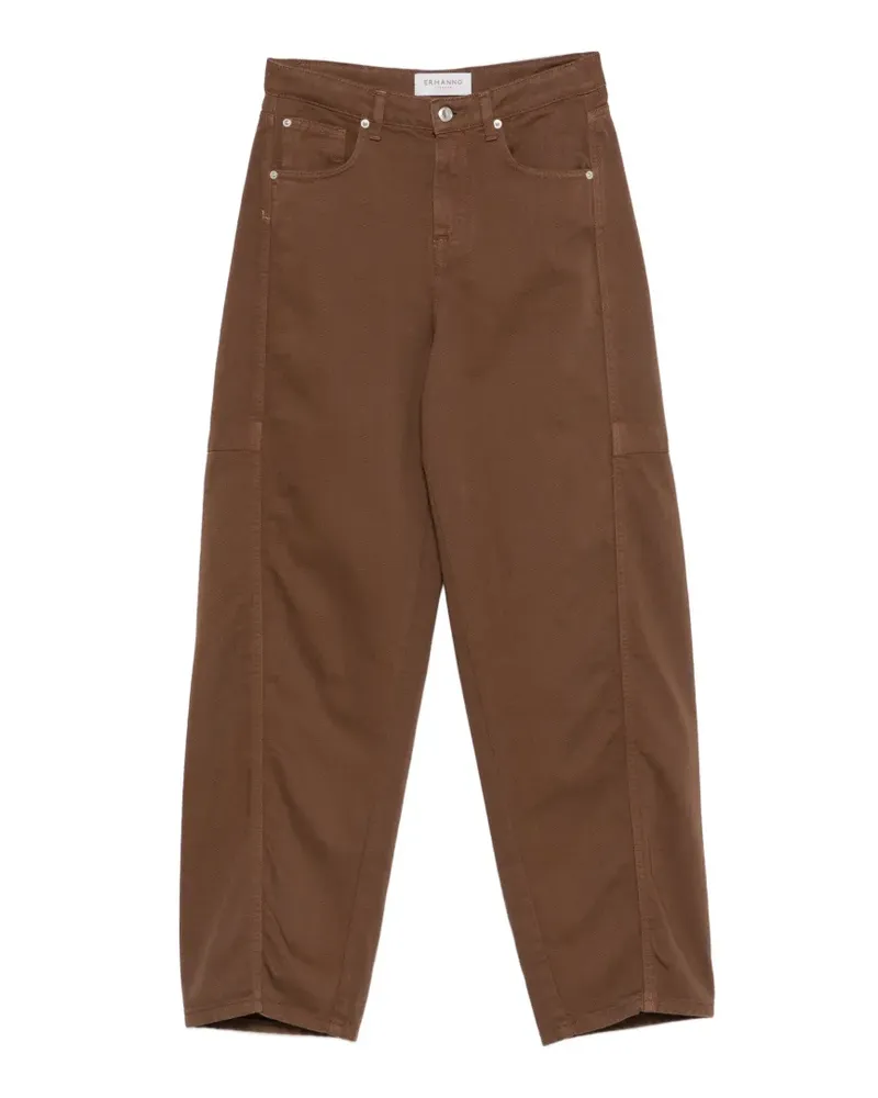 Ermanno Scervino Wide-Leg-Jeans mit Einsätzen - Braun Braun