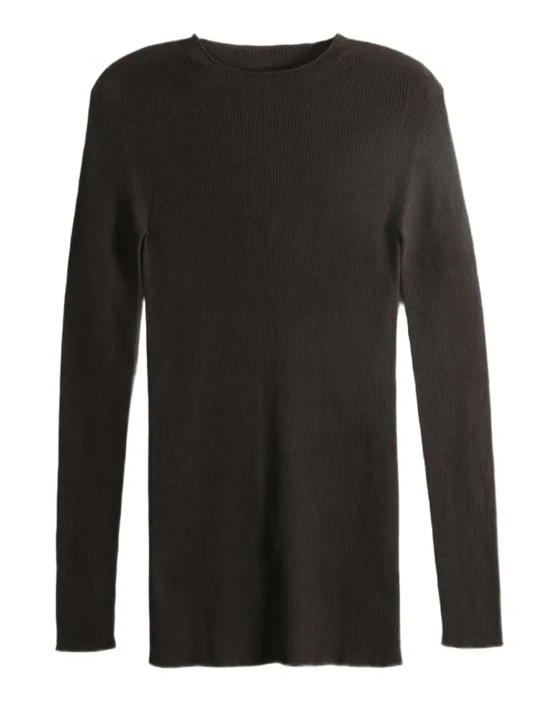 Rick Owens Gerippter Pullover - Braun Braun