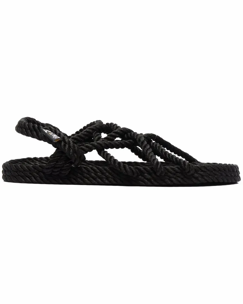Nomadic State of Mind Sandalen mit Kordelriemen - Schwarz Schwarz