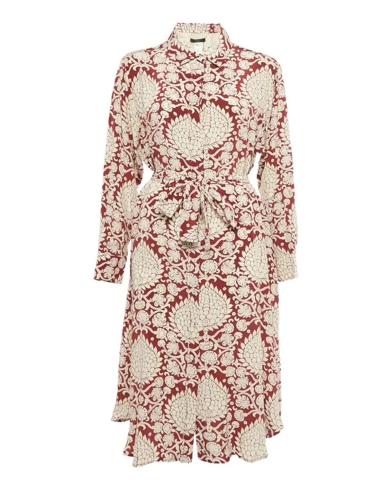 Max Mara printed belted midi dress - Rot Rot