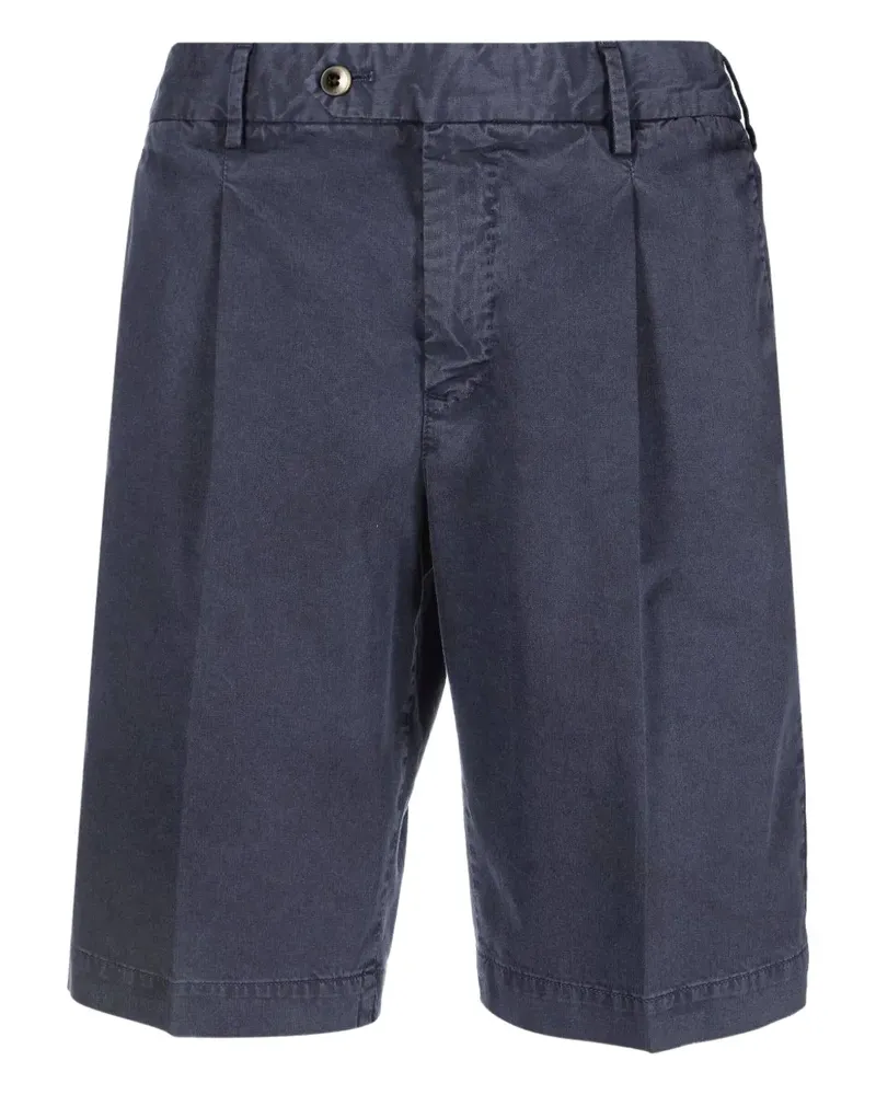 PT TORINO Shorts mit Faltendetail - Blau Blau