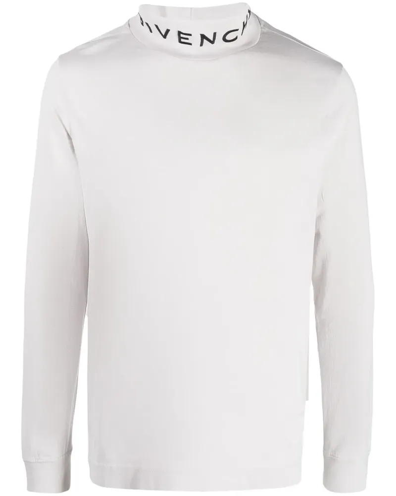Givenchy Hemd mit Logo-Kragen - Grau Grau