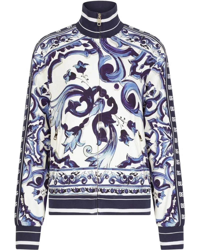 Dolce & Gabbana Sweatshirt mit Majolica-Print - Blau Blau