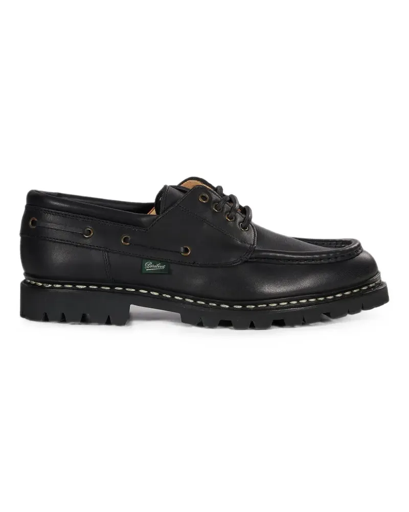 Paraboot lace-up lug-sole loafers - Schwarz Schwarz