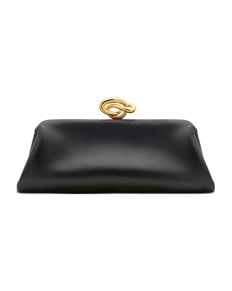 Oscar de la Renta Knot Clutch - Schwarz Schwarz