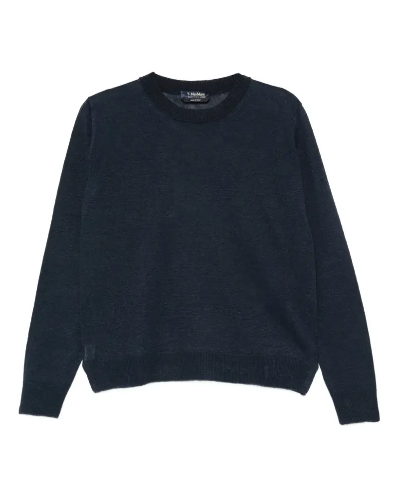 Max Mara Max Mara Fervore round-neck sweater - Blau Blau