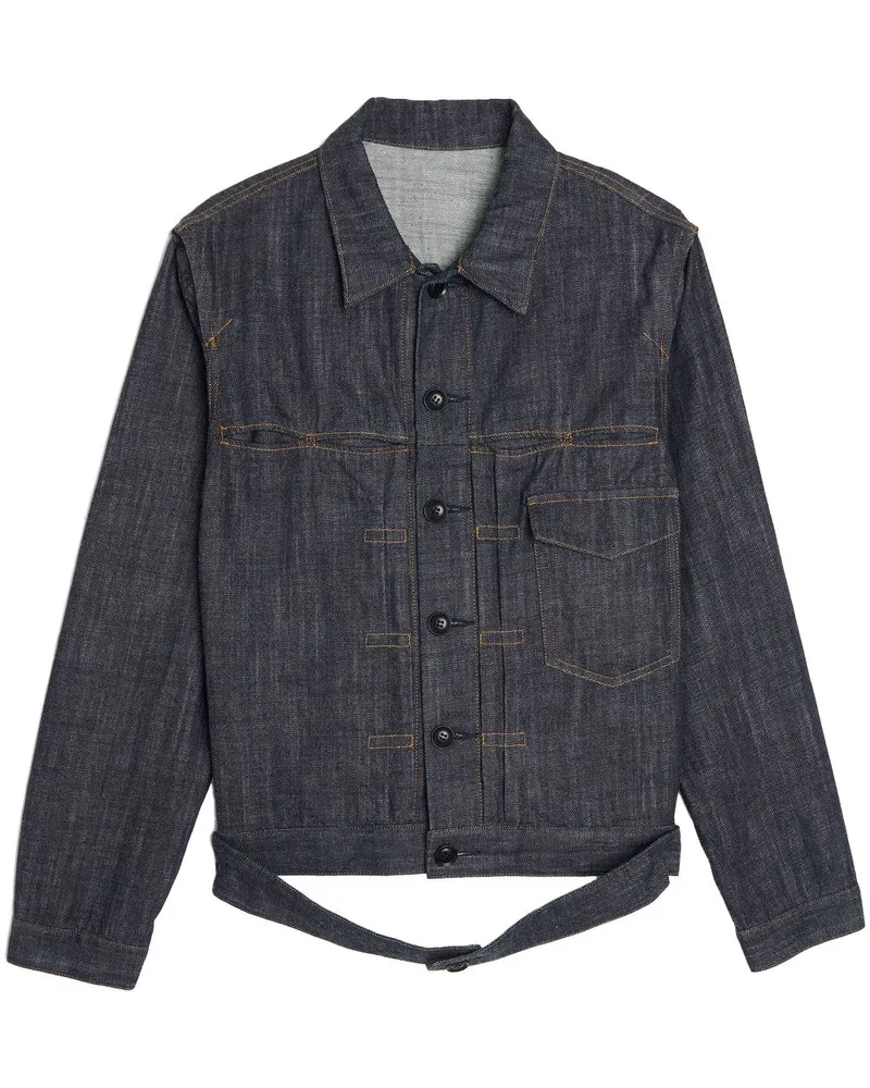 Yohji Yamamoto Jeansjacke mit Knopfleiste - Blau Blau