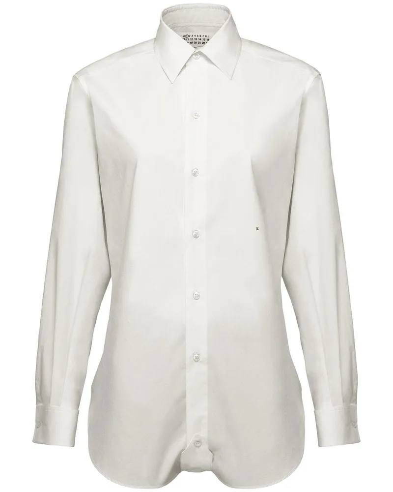 Maison Margiela Popeline-Hemd - Weiß Weiß