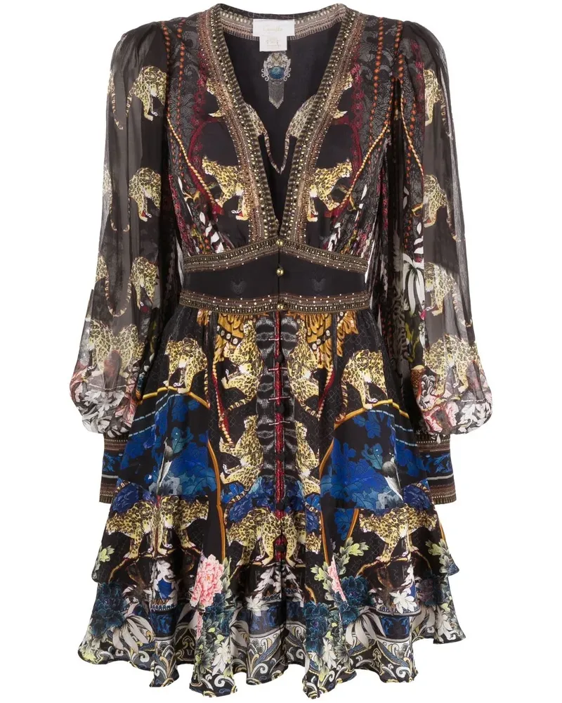 Camilla Hollywood Heist Minikleid - Schwarz Schwarz