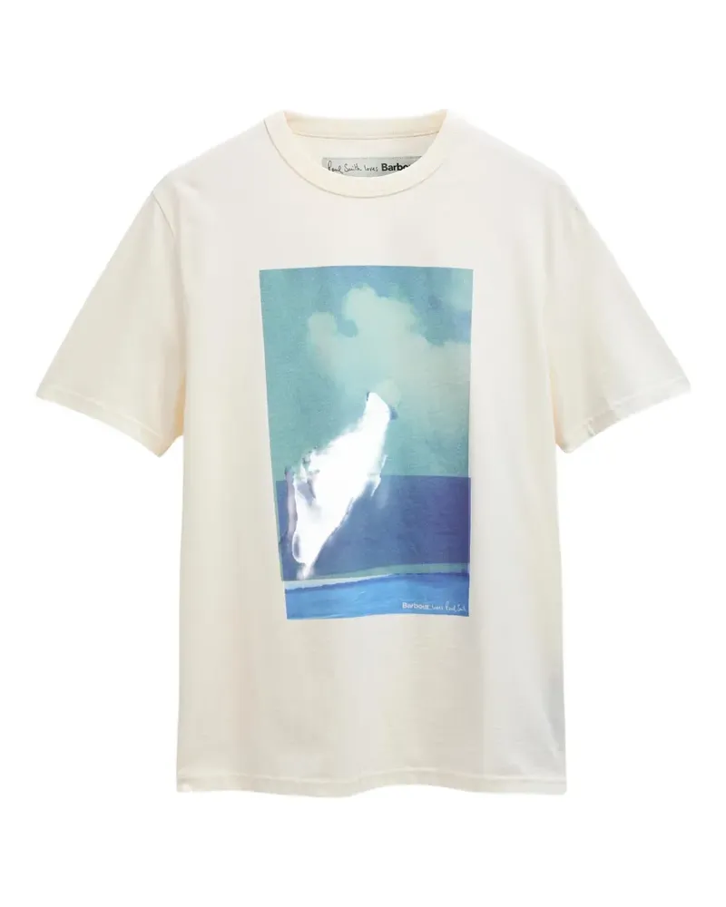 Barbour x Paul Smith graphic-print T-shirt - Nude Nude