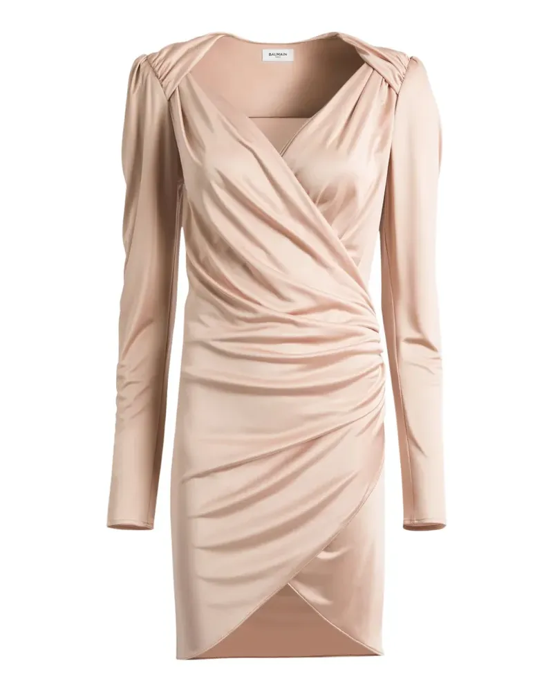 Balmain Drapiertes Kleid aus fließendem Jersey - Rosa Rosa