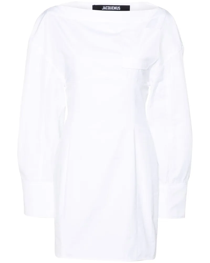 Jacquemus Chemise Minikleid - Weiß Weiß