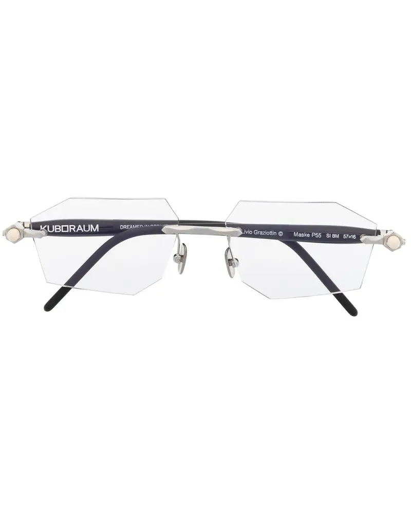 KUBORAUM Rahmenlose Brille - Schwarz Schwarz