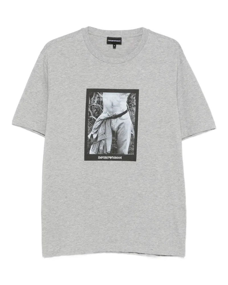 Emporio Armani Klassisches T-Shirt - Grau Grau