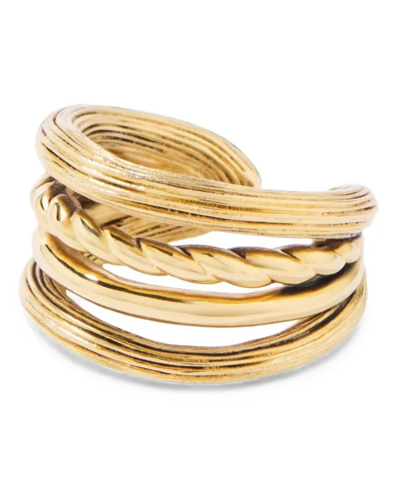 Aurélie Bidermann Letaba braided ring - Gold Gold