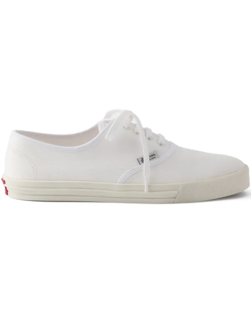 Prada Sneakers mit Schnürung - Weiß Weiß