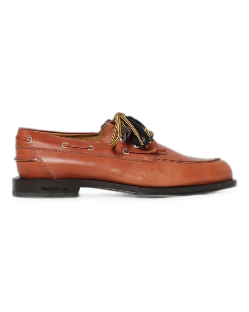 Magliano lace-up leather boat shoes - Braun Braun