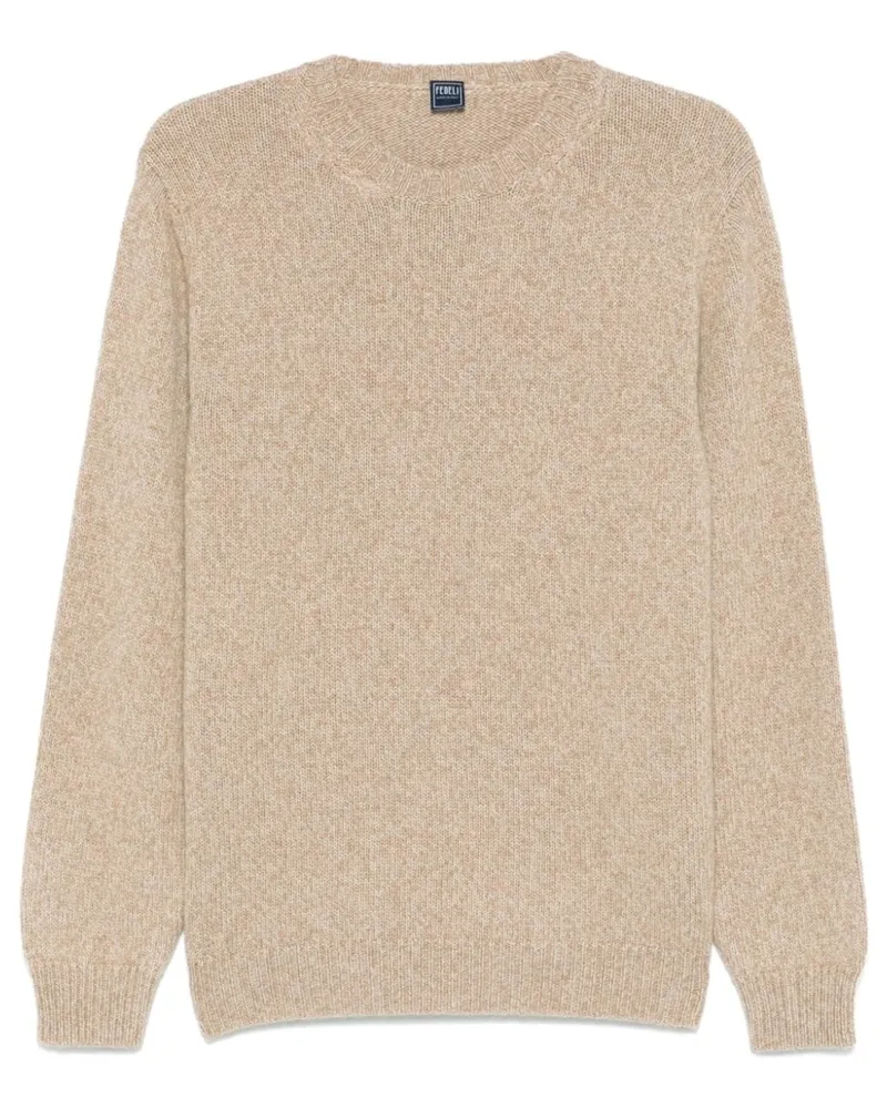 Fedeli Klassischer Kaschmirpullover - Braun Braun