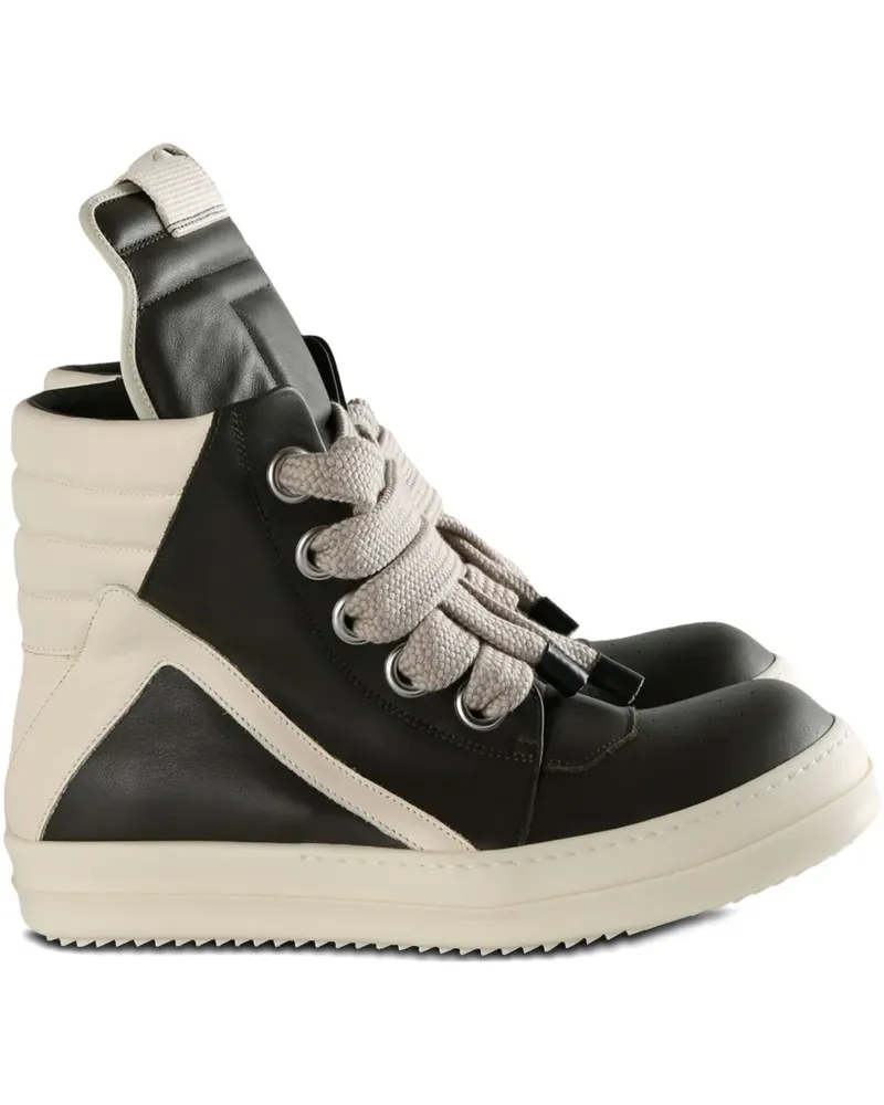 Rick Owens leather lace-up sneakers - Schwarz Schwarz