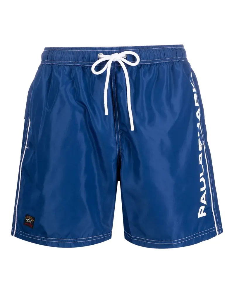 Paul & Shark Badeshorts mit Logo-Print - Blau Blau