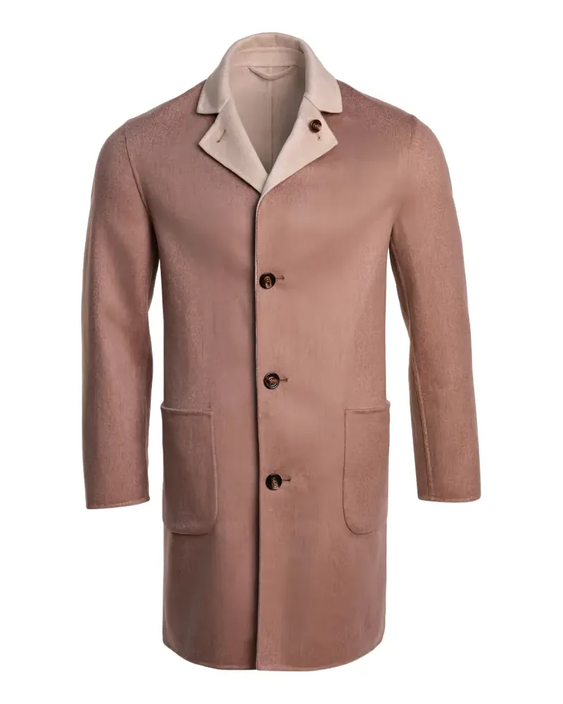 Kiton Parana1 reversible cashmere coat - Braun Braun