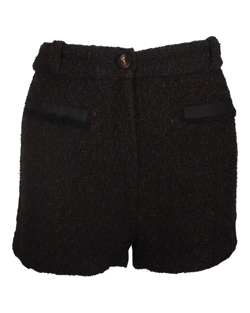 ba&sh tweed high-waisted shorts - Schwarz Schwarz