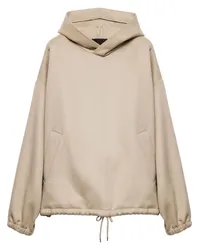 Prada Hoodie aus Wolle Nude