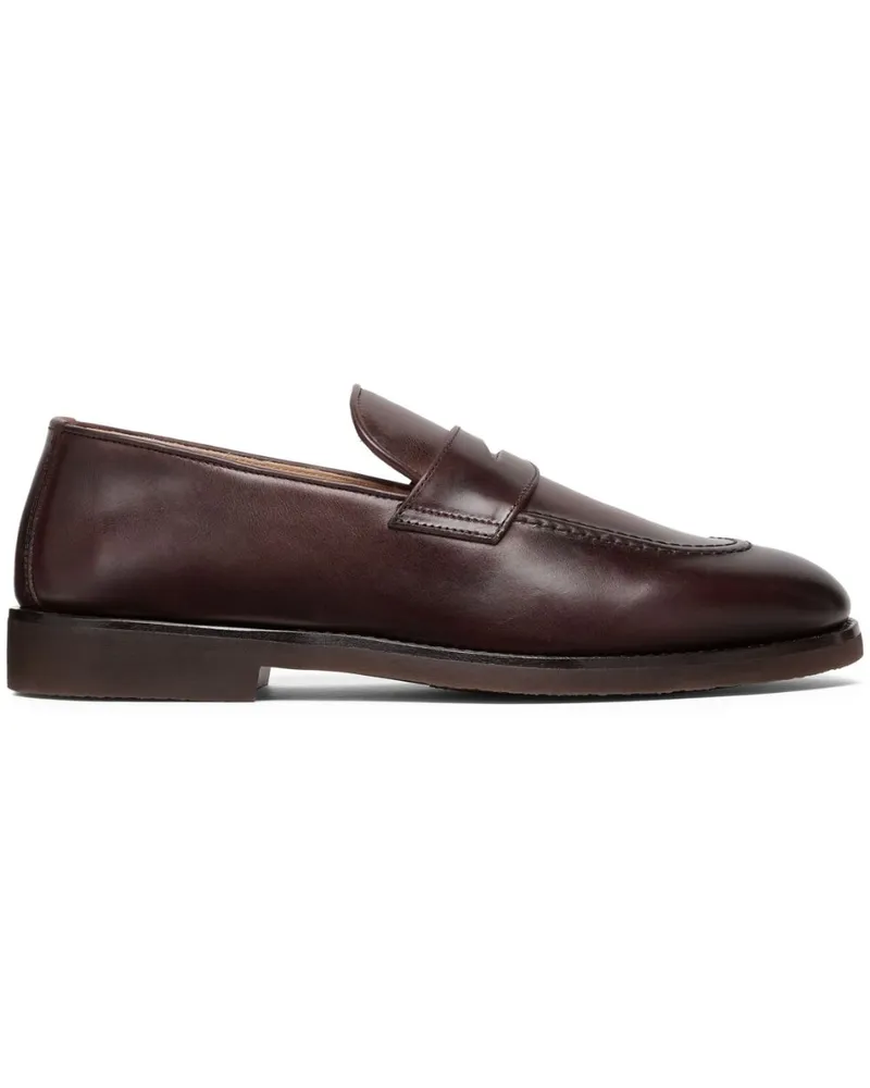 Brunello Cucinelli Loafer mit Glanzoptik - Braun Braun