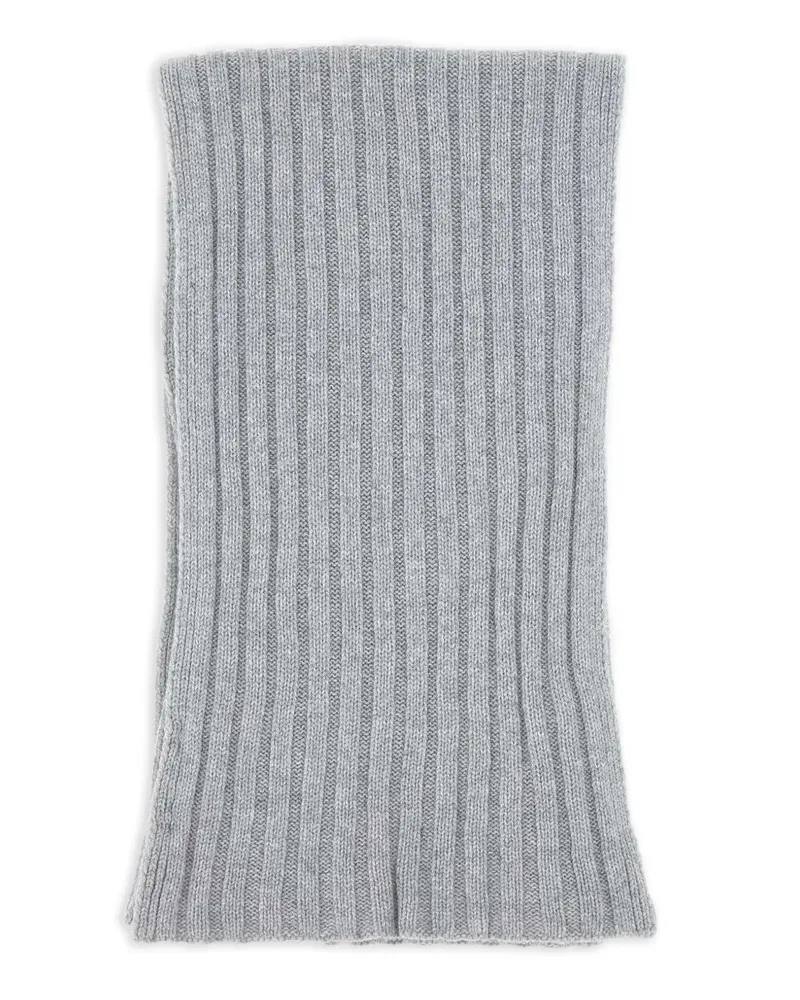Gran Sasso ribbed scarf - Grau Grau