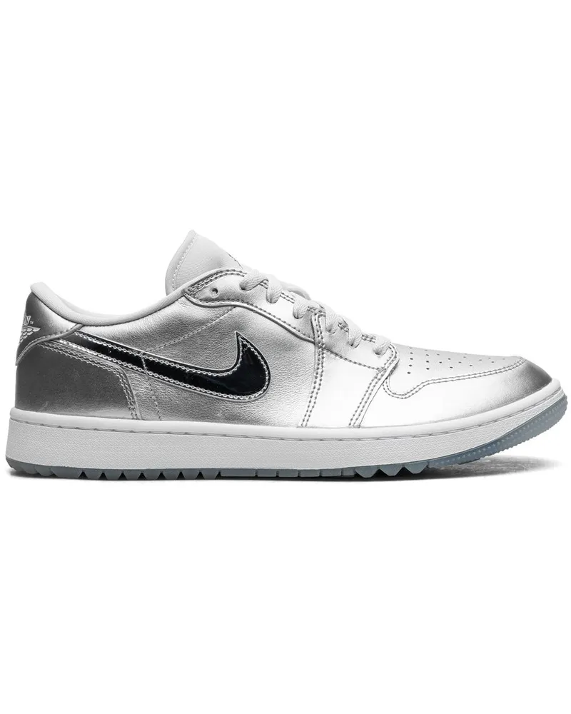 Jordan Air  1 Low Golf Gift Giving Sneakers - Silber Silber