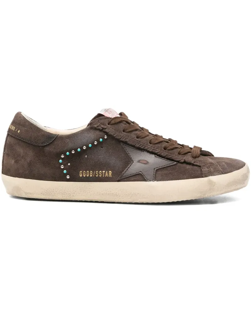 Golden Goose Wildleder-Sneakers mit Nieten - Braun Braun