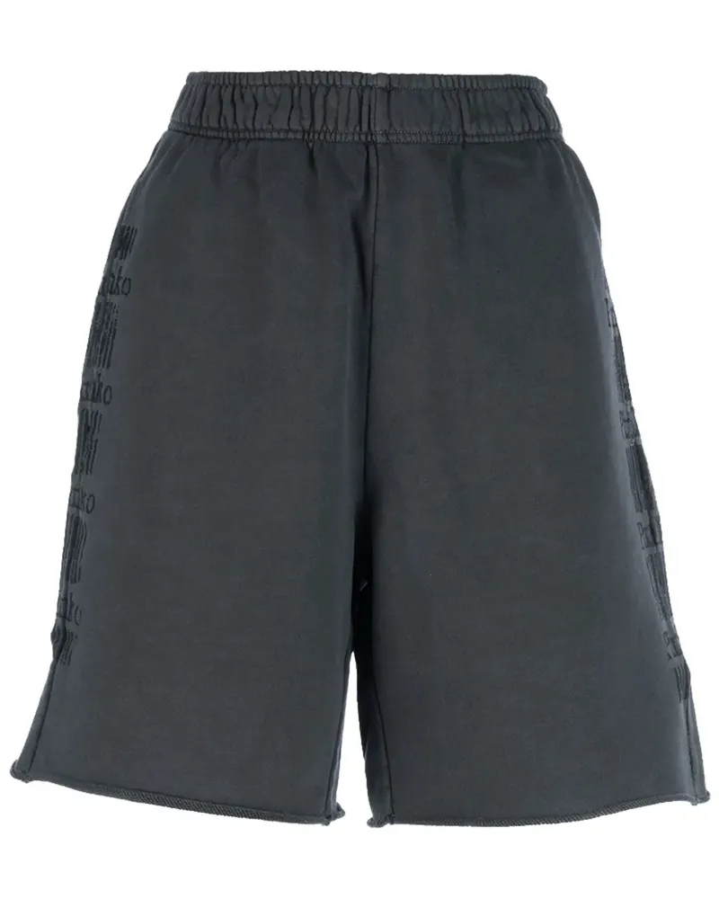 Pinko Joggingshorts mit Logo-Print - Grau Grau